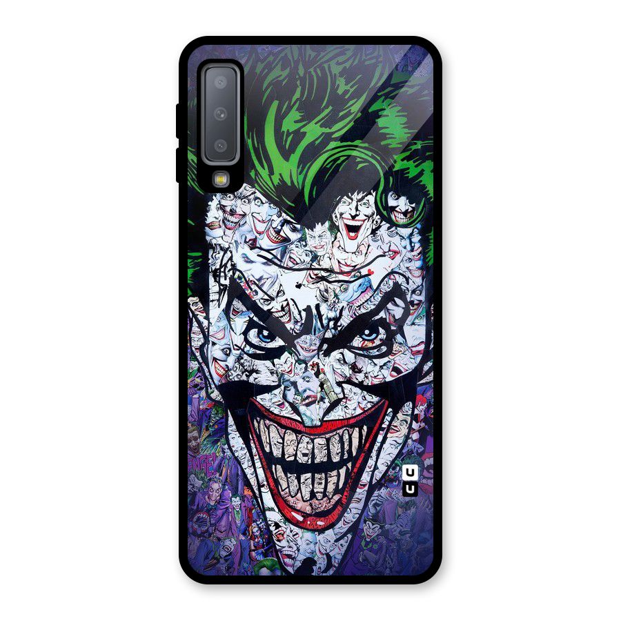 Art Face Glass Back Case for Galaxy A7 (2018)