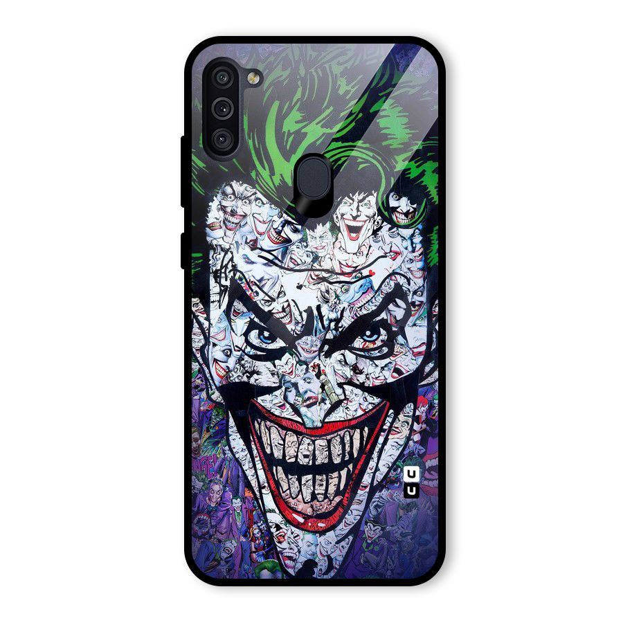 Art Face Glass Back Case for Galaxy M11