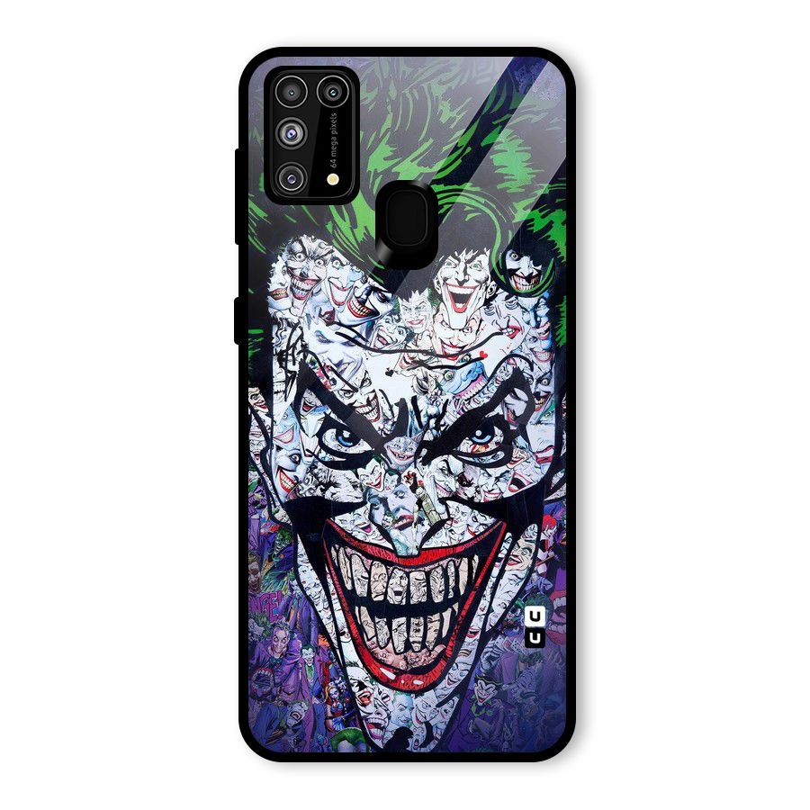 Art Face Glass Back Case for Galaxy M31