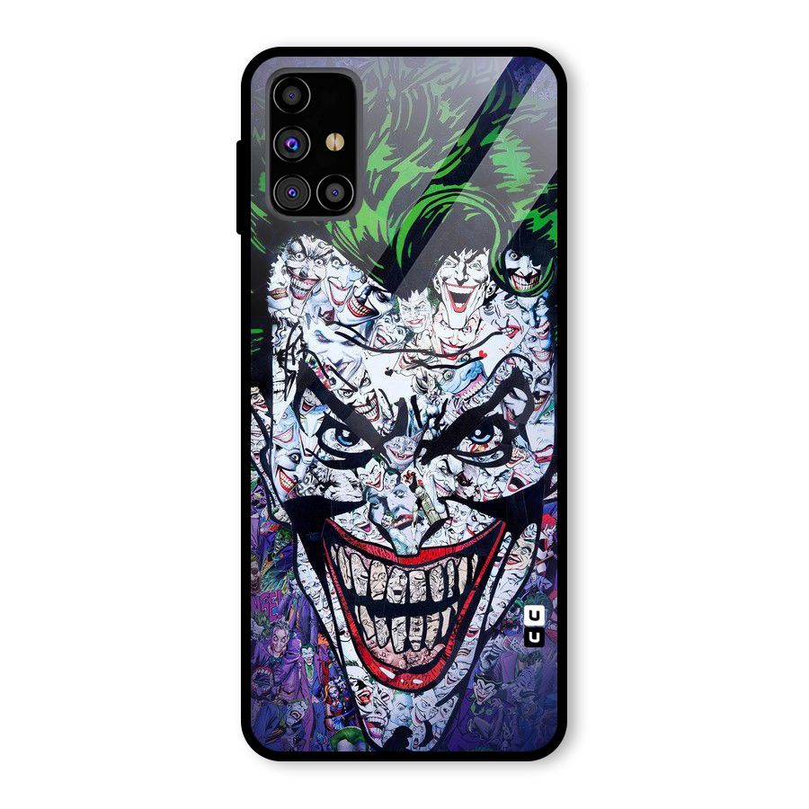 Art Face Glass Back Case for Galaxy M31s