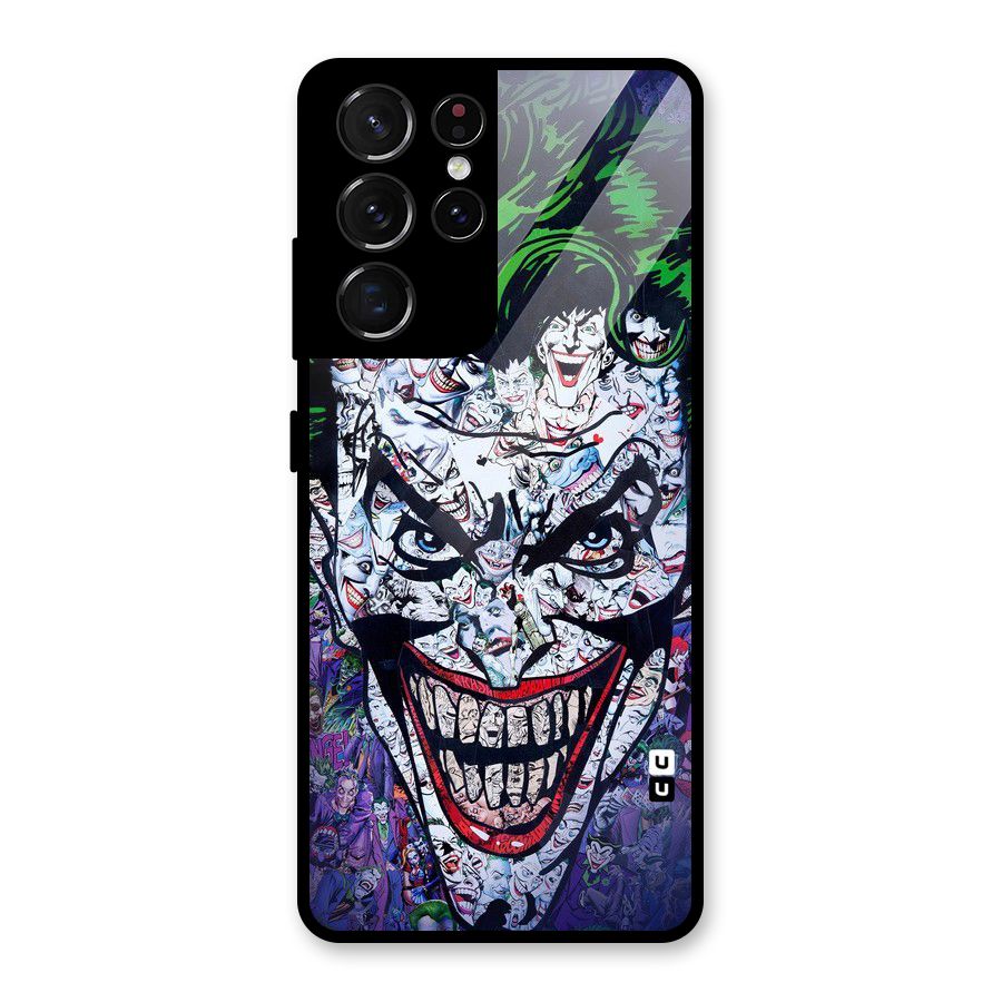 Art Face Glass Back Case for Galaxy S21 Ultra 5G