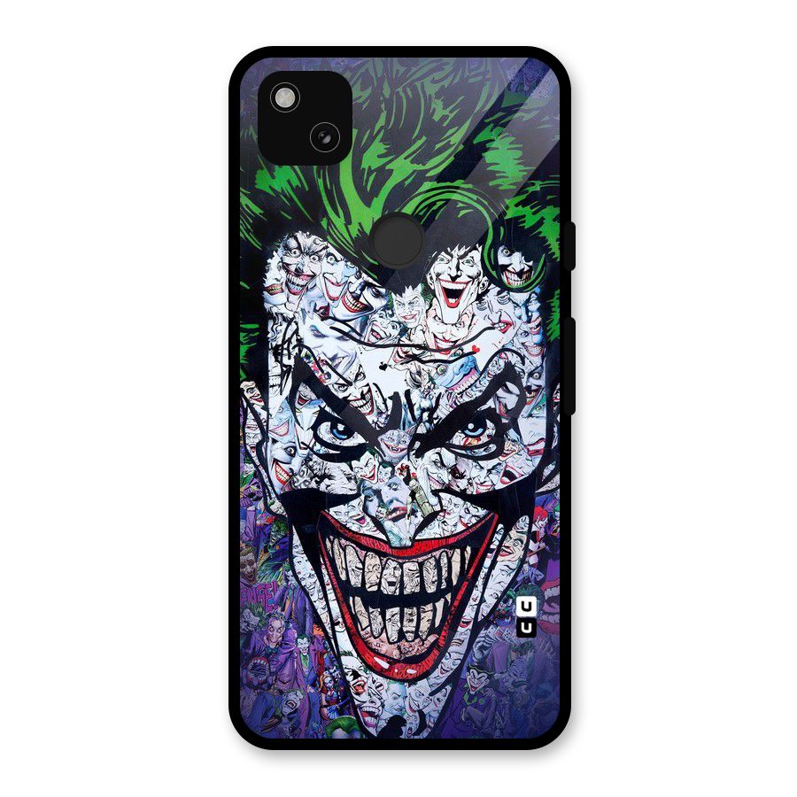 Art Face Glass Back Case for Google Pixel 4a