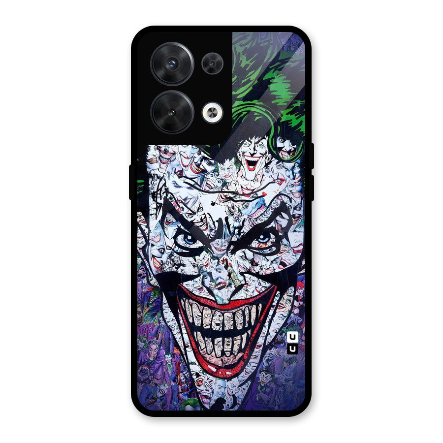 Art Face Glass Back Case for Oppo Reno8 5G