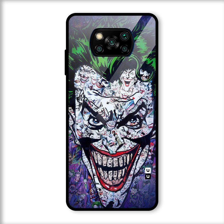 Art Face Glass Back Case for Poco X3