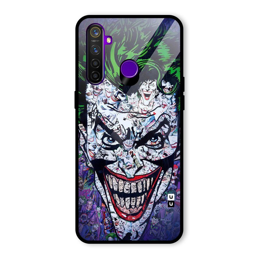 Art Face Glass Back Case for Realme 5 Pro