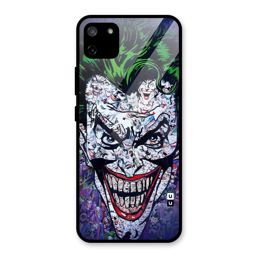 Art Face Glass Back Case for Realme C11