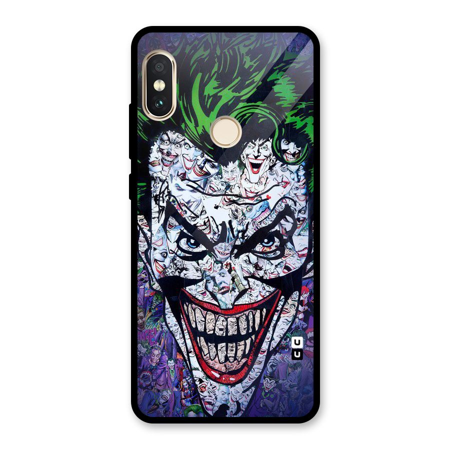 Art Face Glass Back Case for Redmi Note 5 Pro