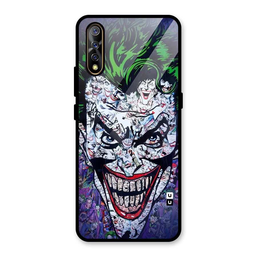 Art Face Glass Back Case for Vivo S1