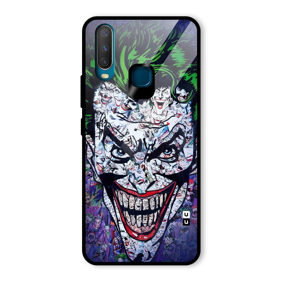 Art Face Glass Back Case for Vivo U10
