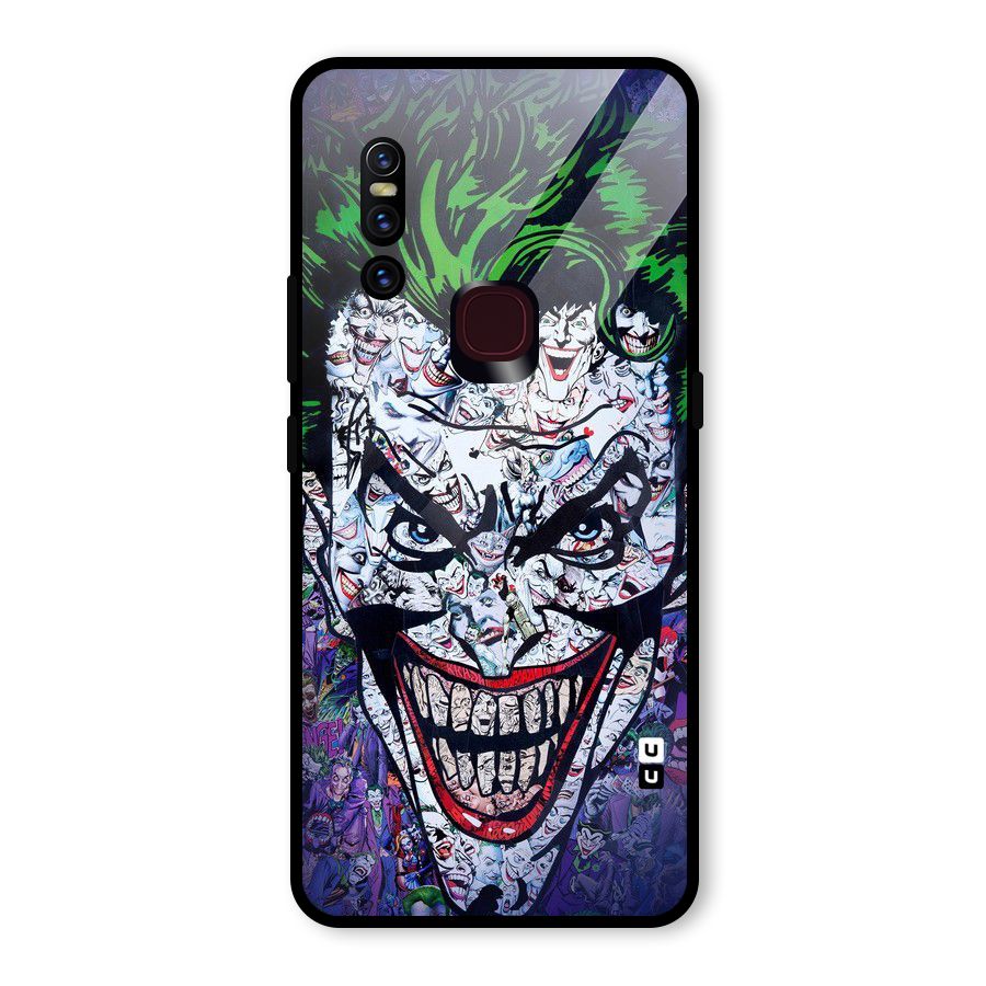 Art Face Glass Back Case for Vivo V15