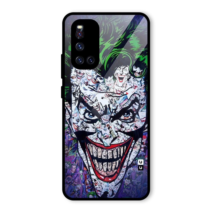 Art Face Glass Back Case for Vivo V19