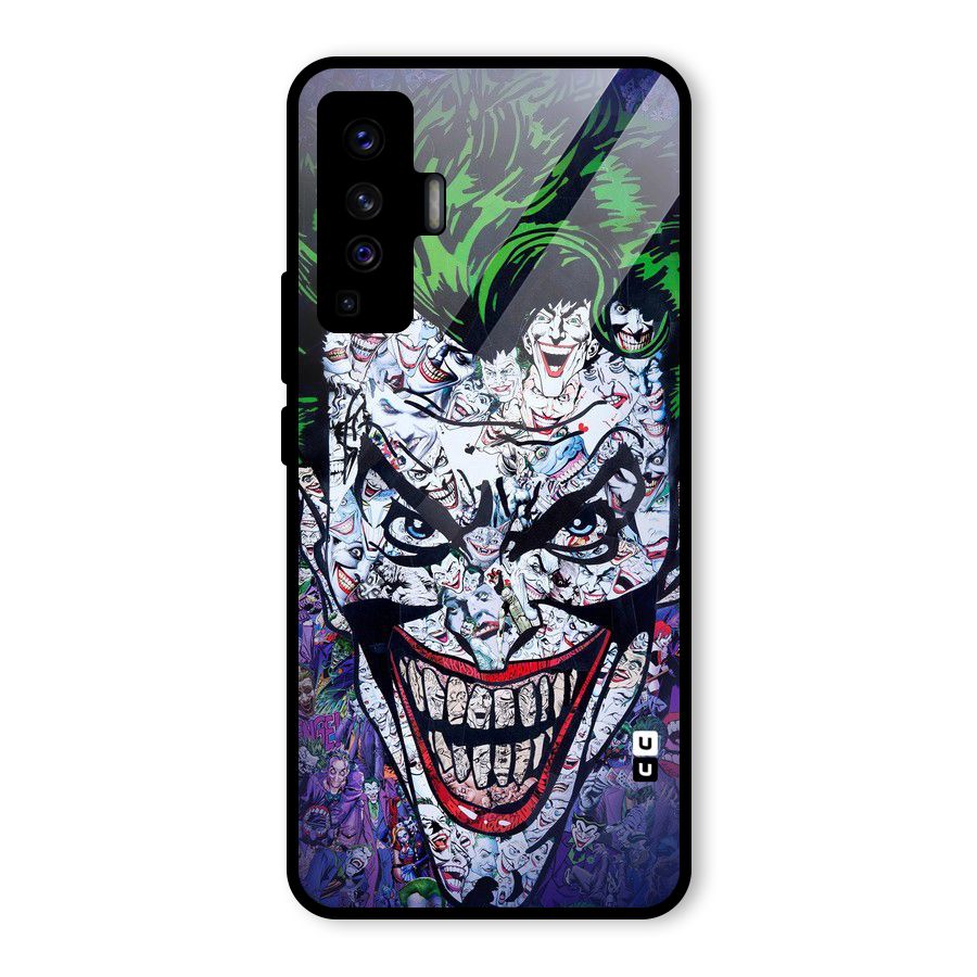 Art Face Glass Back Case for Vivo X50