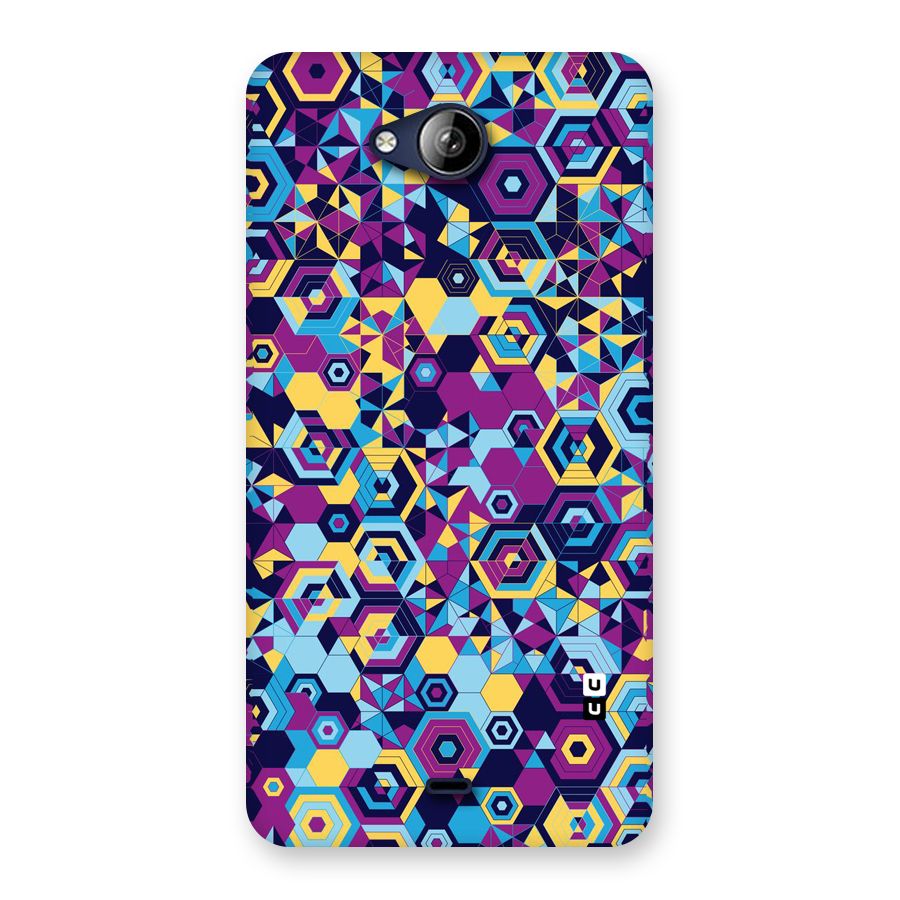 Artistic Abstract Back Case for Canvas Play Q355