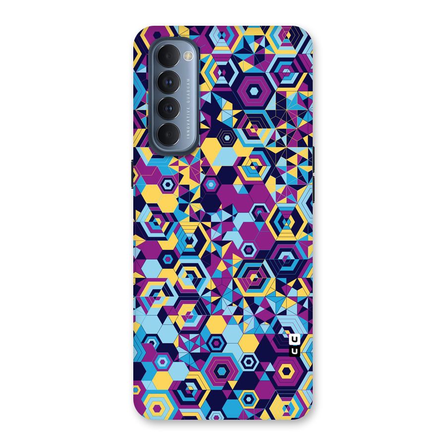 Artistic Abstract Back Case for Reno4 Pro