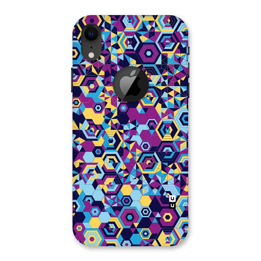 Artistic Abstract Back Case for iPhone XR Logo Cut