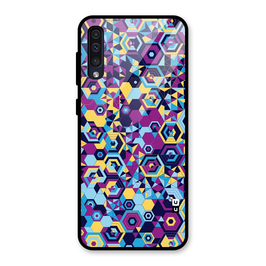 Artistic Abstract Glass Back Case for Galaxy A50
