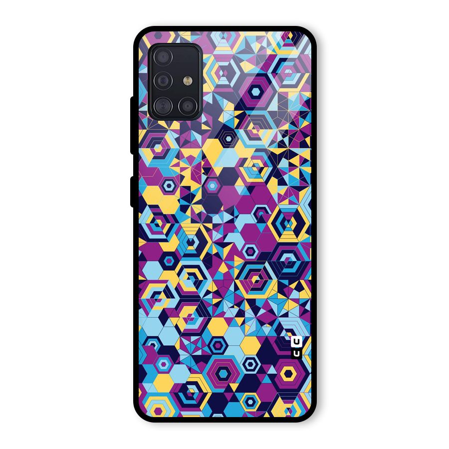 Artistic Abstract Glass Back Case for Galaxy A51