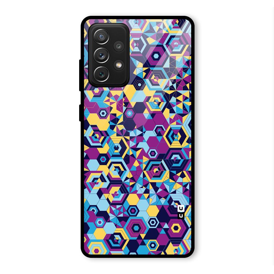 Artistic Abstract Glass Back Case for Galaxy A72