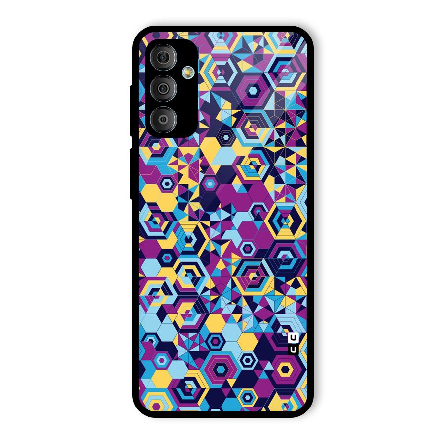 Artistic Abstract Glass Back Case for Galaxy F23