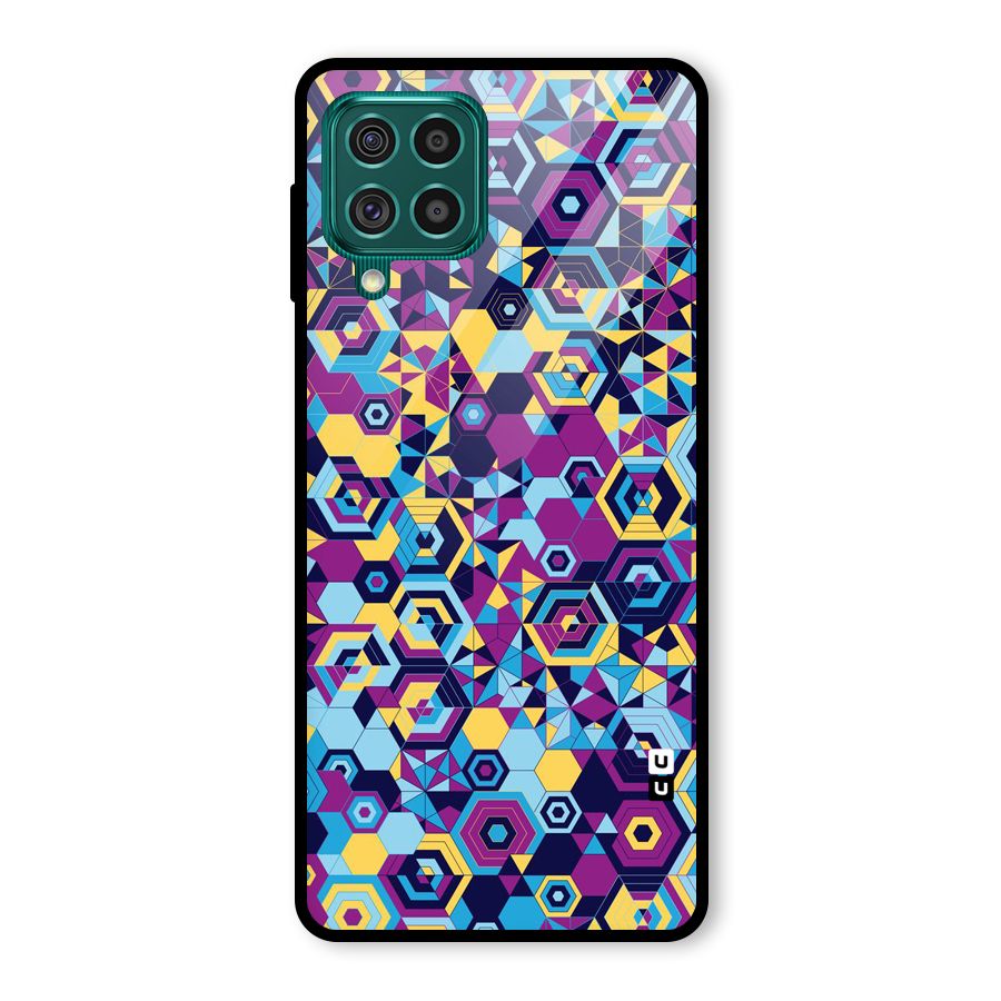 Artistic Abstract Glass Back Case for Galaxy F62
