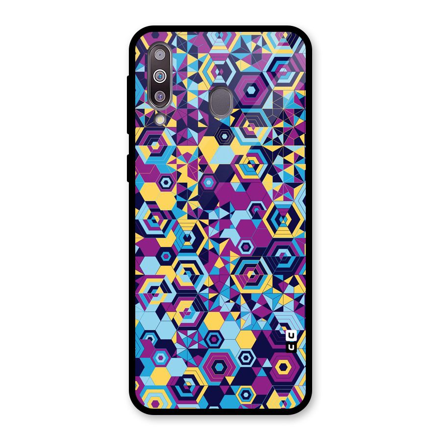 Artistic Abstract Glass Back Case for Galaxy M30