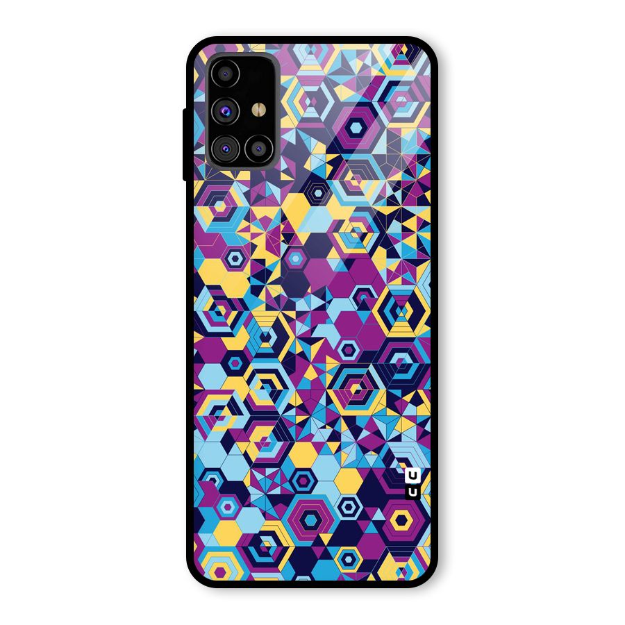 Artistic Abstract Glass Back Case for Galaxy M31s