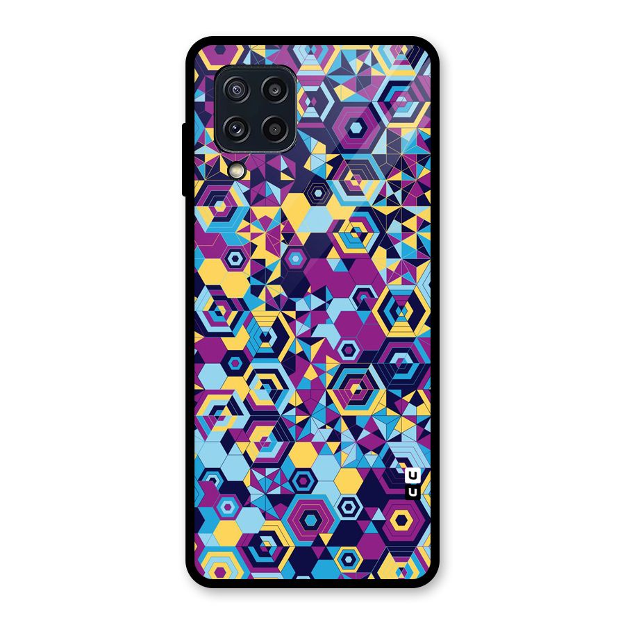 Artistic Abstract Glass Back Case for Galaxy M32