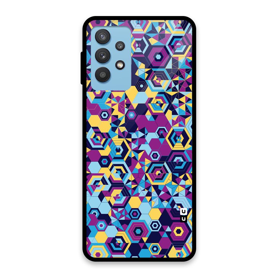 Artistic Abstract Glass Back Case for Galaxy M32 5G