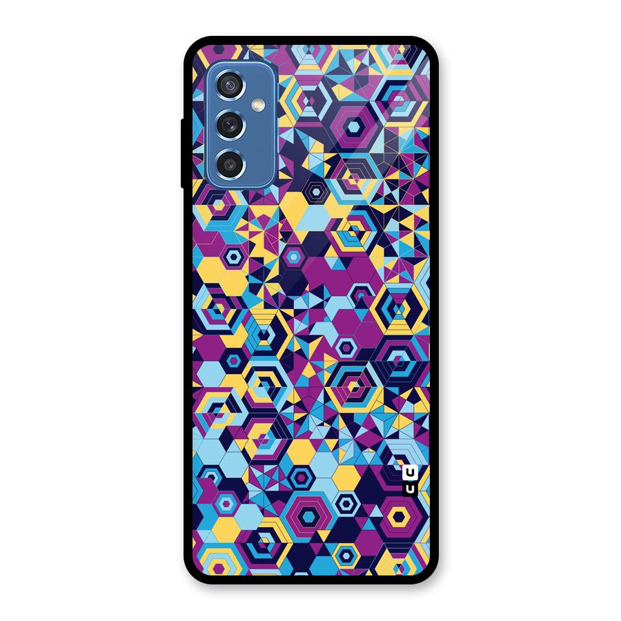 Artistic Abstract Glass Back Case for Galaxy M52 5G
