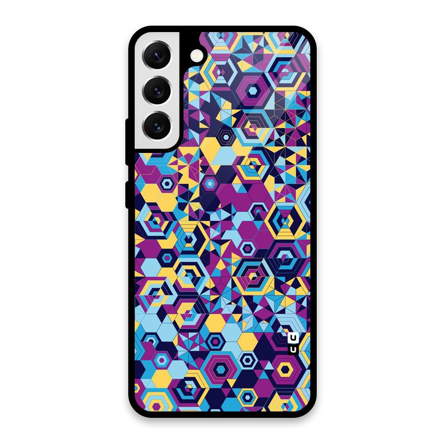 Artistic Abstract Glass Back Case for Galaxy S22 Plus 5G