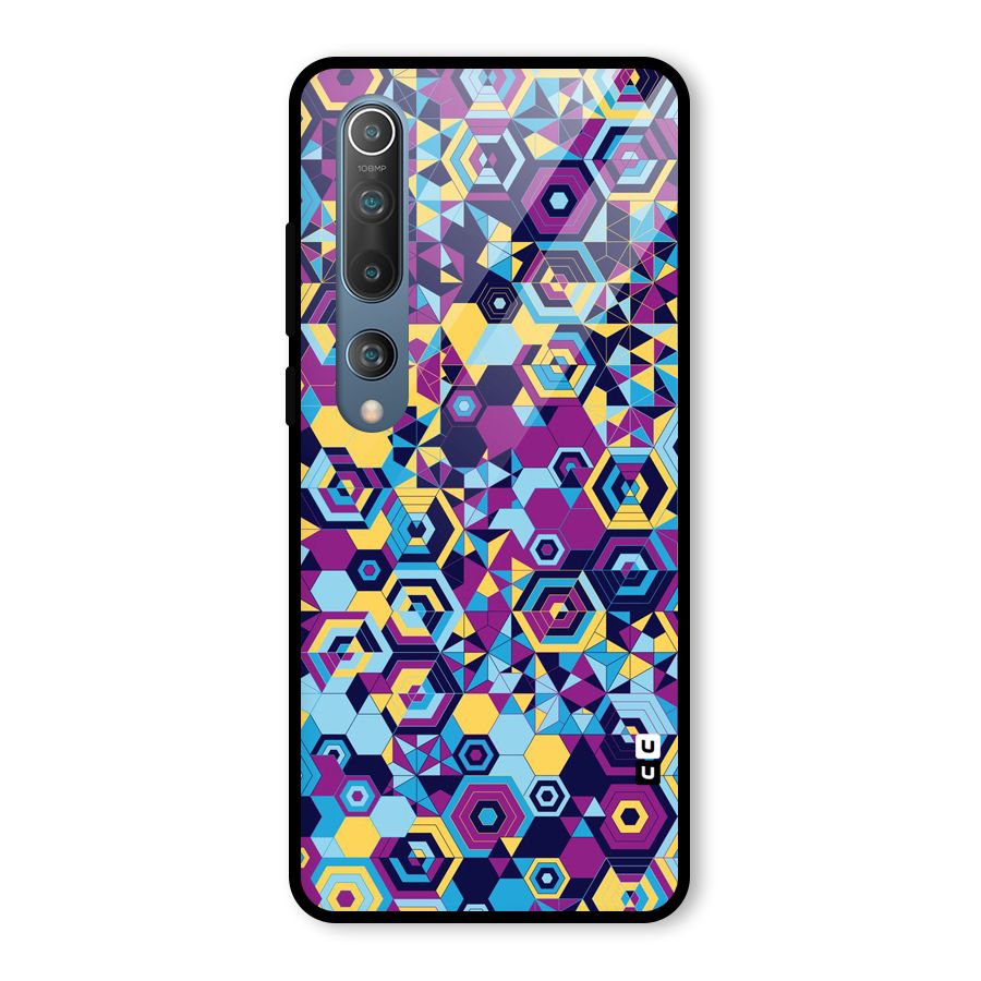Artistic Abstract Glass Back Case for Mi 10