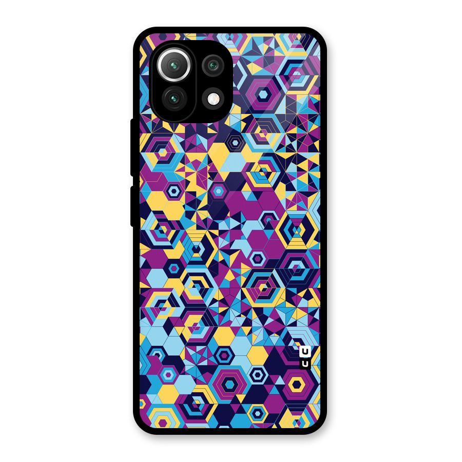 Artistic Abstract Glass Back Case for Mi 11 Lite NE 5G