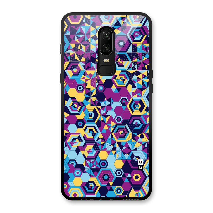 Artistic Abstract Glass Back Case for OnePlus 6