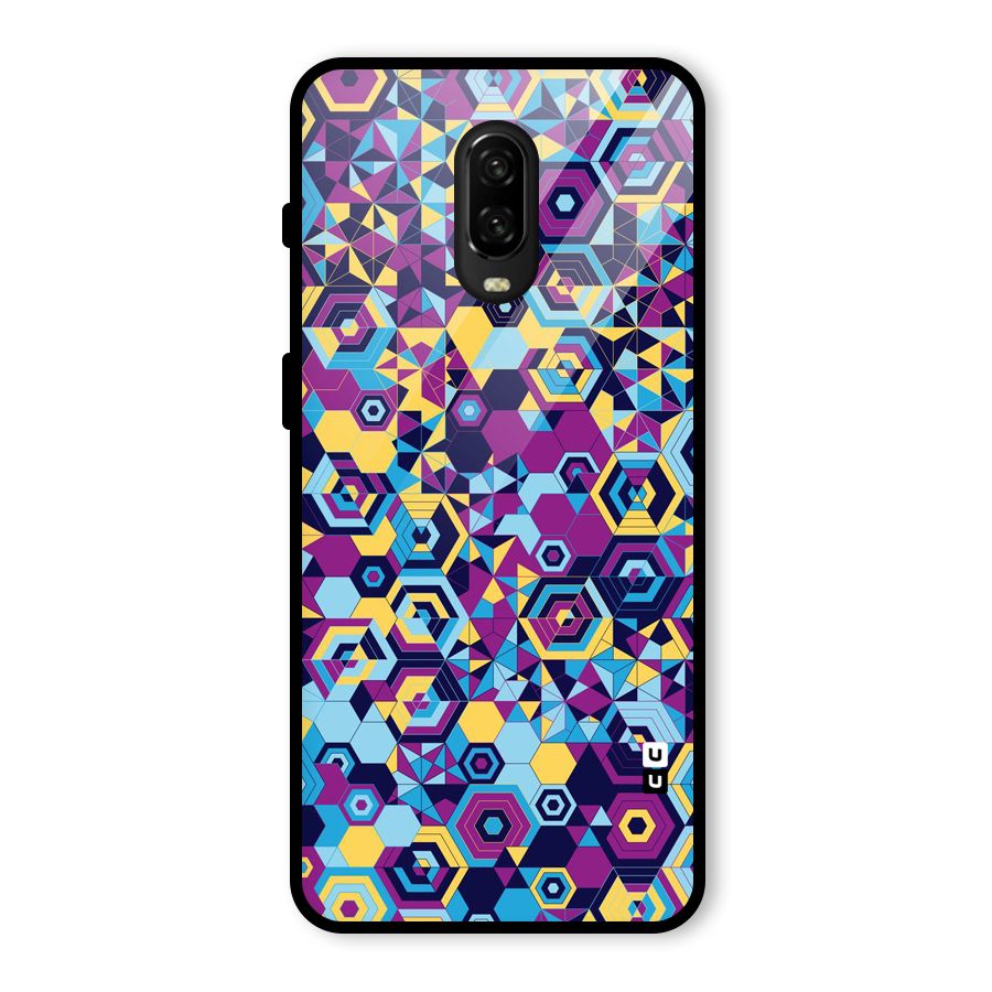 Artistic Abstract Glass Back Case for OnePlus 6T