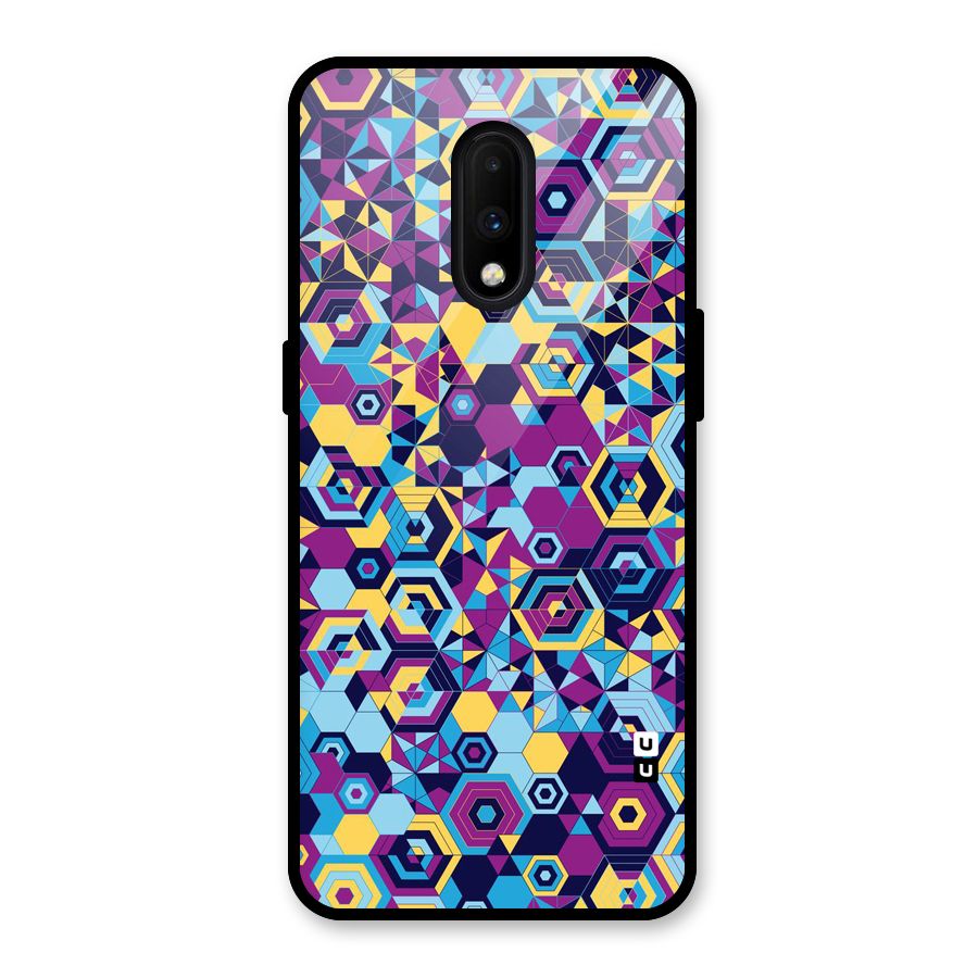 Artistic Abstract Glass Back Case for OnePlus 7