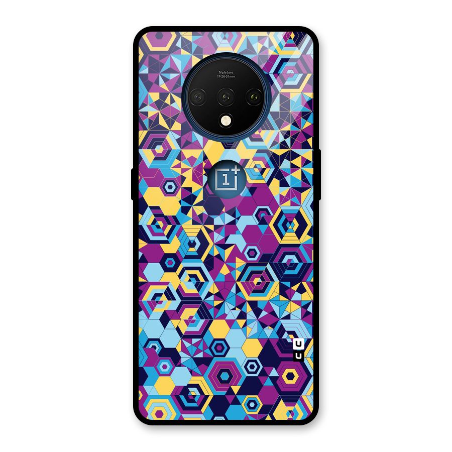 Artistic Abstract Glass Back Case for OnePlus 7T