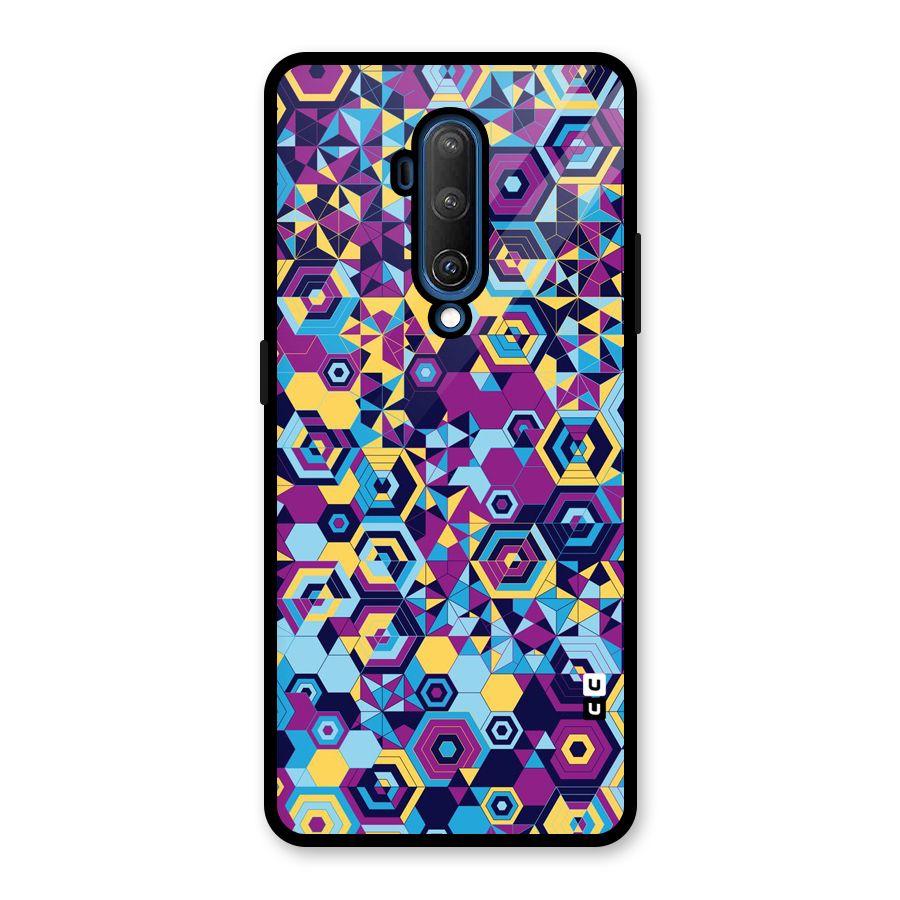 Artistic Abstract Glass Back Case for OnePlus 7T Pro