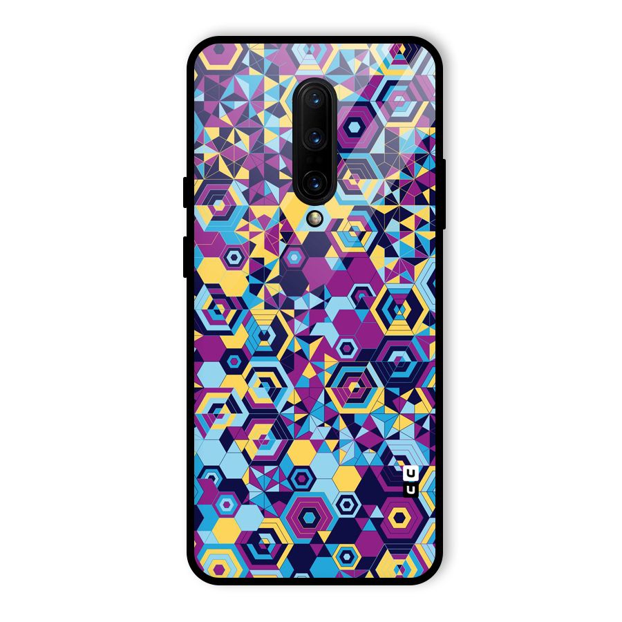 Artistic Abstract Glass Back Case for OnePlus 7 Pro
