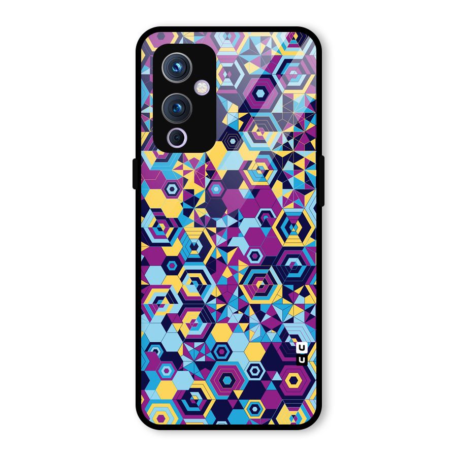 Artistic Abstract Glass Back Case for OnePlus 9