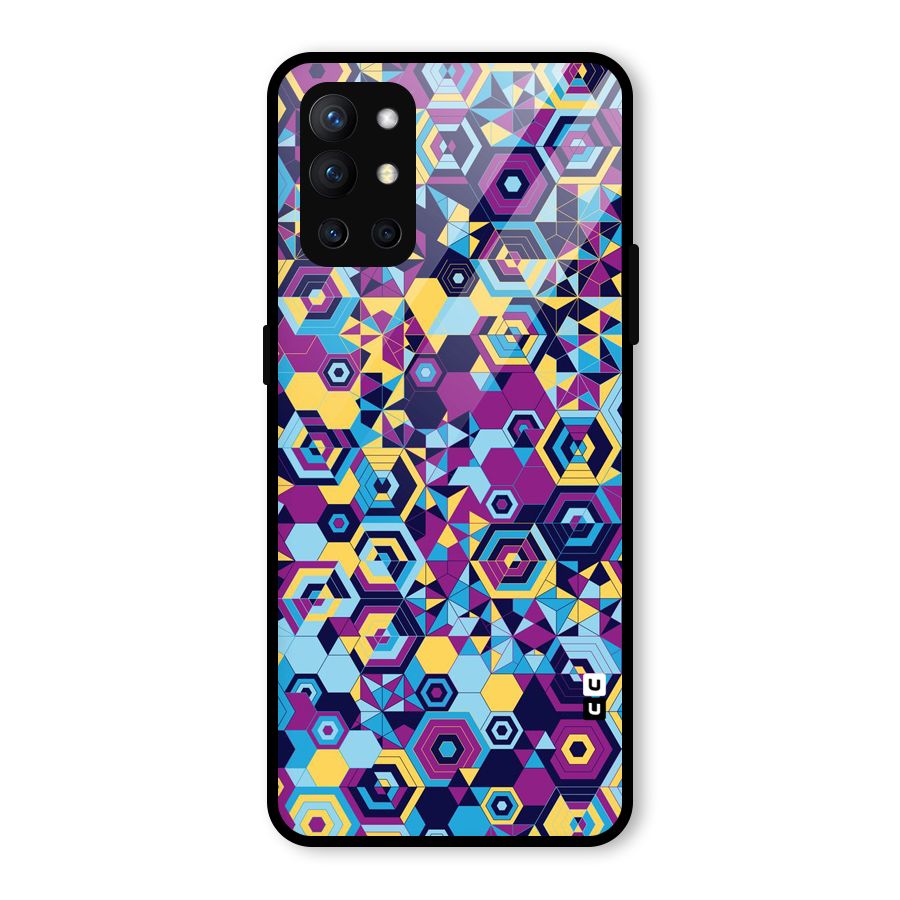 Artistic Abstract Glass Back Case for OnePlus 9R