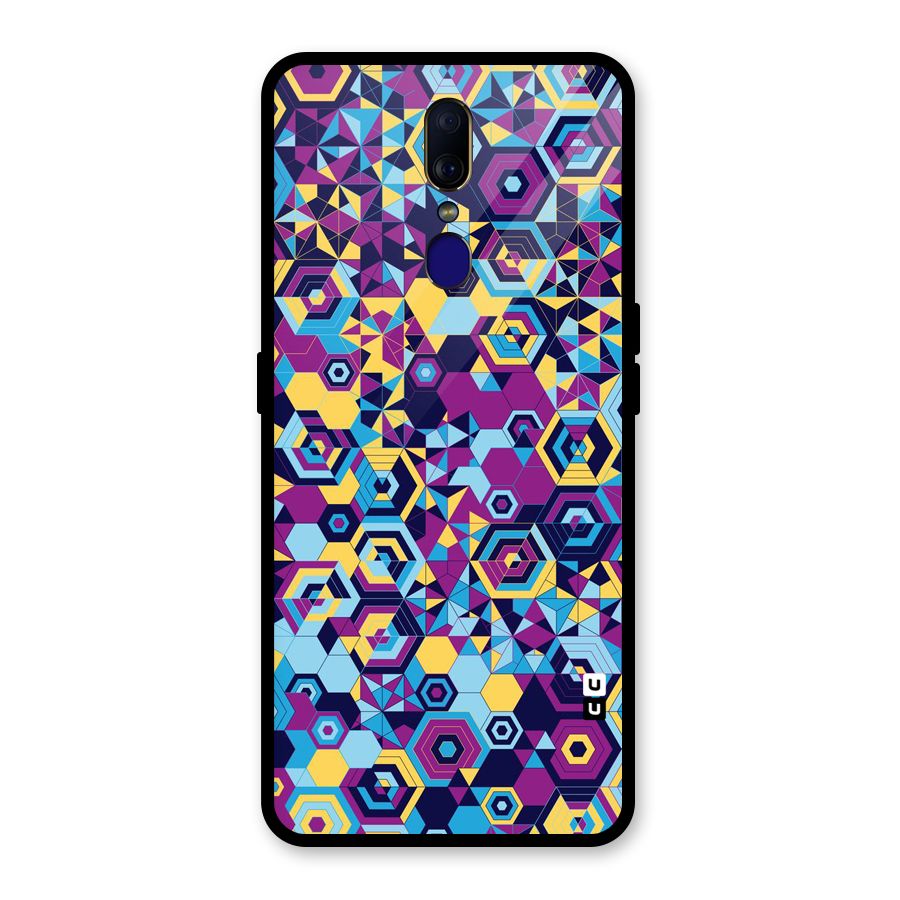Artistic Abstract Glass Back Case for Oppo F11