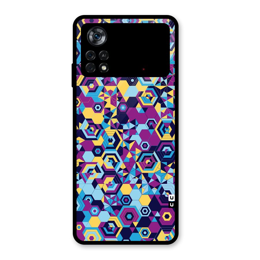 Artistic Abstract Glass Back Case for Poco X4 Pro 5G