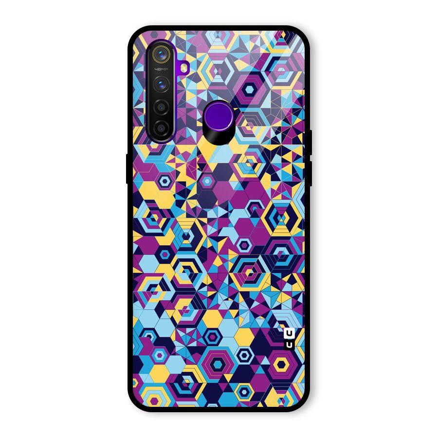 Artistic Abstract Glass Back Case for Realme 5 Pro