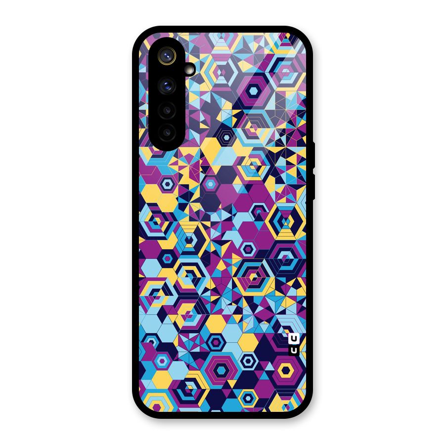 Artistic Abstract Glass Back Case for Realme 6i