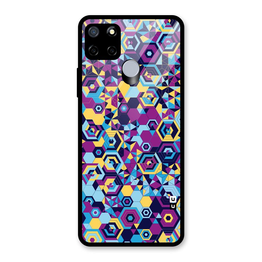 Artistic Abstract Glass Back Case for Realme C15