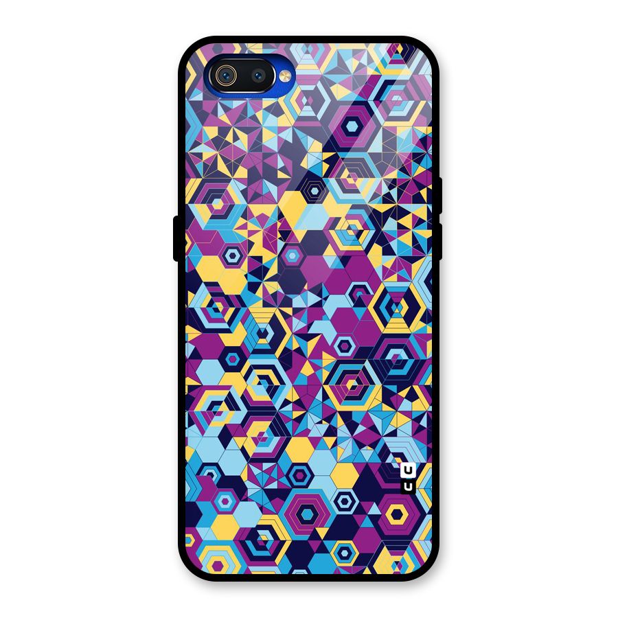 Artistic Abstract Glass Back Case for Realme C2