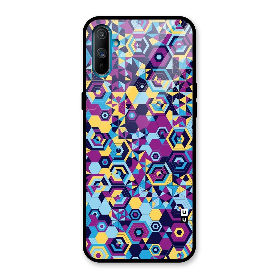 Artistic Abstract Glass Back Case for Realme C3