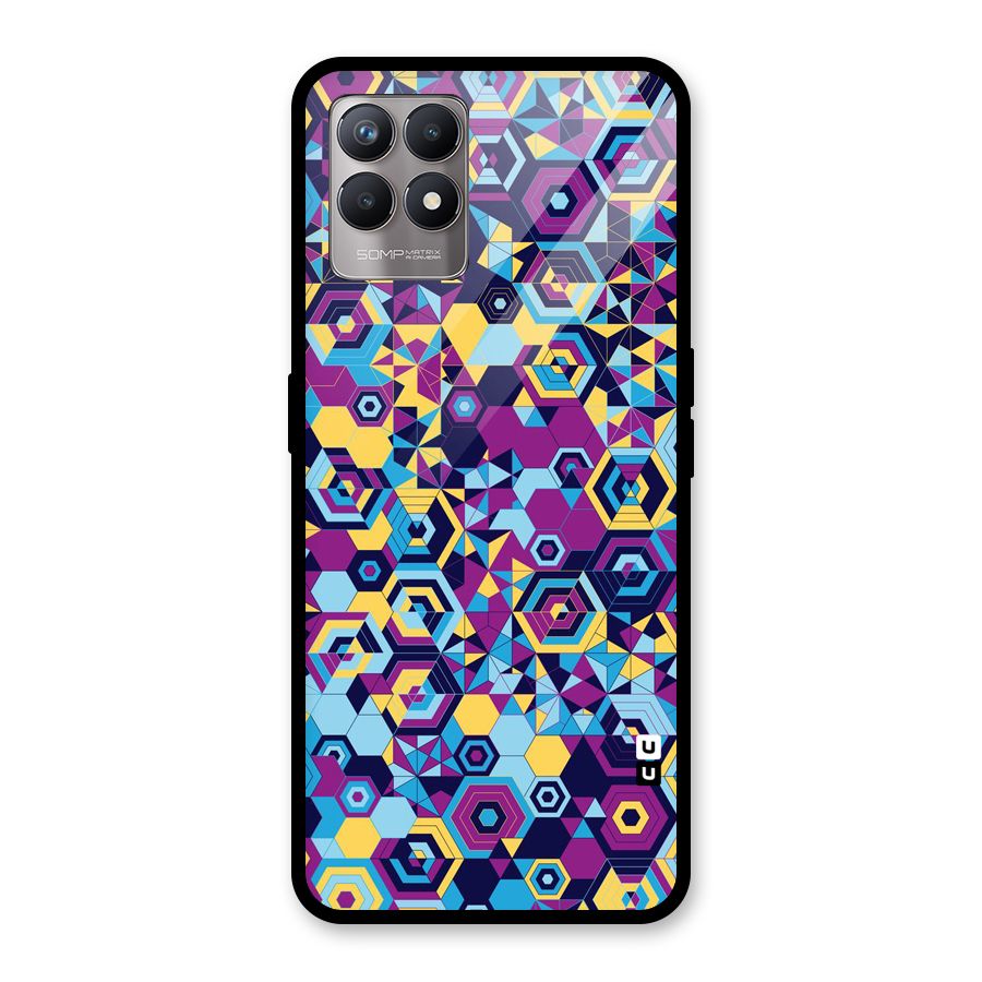 Artistic Abstract Glass Back Case for Realme Narzo 50