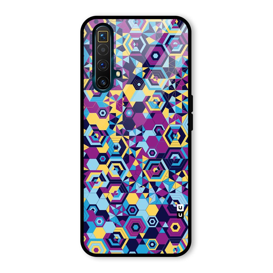 Artistic Abstract Glass Back Case for Realme X3