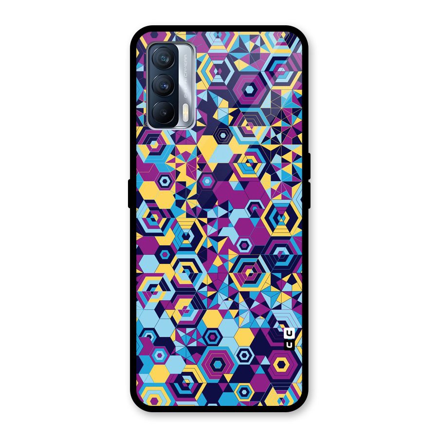 Artistic Abstract Glass Back Case for Realme X7
